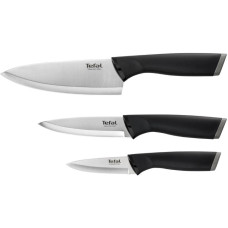 Tefal Set of knives Comfort, 3 pcs., stainless steel, plastic, black (K221S375)