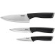 Tefal Set of knives Comfort, 3 pcs., stainless steel, plastic, black (K221S375)