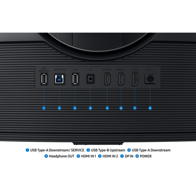 Samsung Монітор Samsung 37" G7 G75F 4K HDMI, DP, USB, VA, 3840x2160, 165Hz, 1ms (LS37FG756EIXUA)