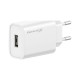 Зарядное устройство Grand-X Quick Charge QС3.0, + cable USB -> Type C 1m white (CH-550WT)