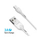 Зарядное устройство Grand-X Quick Charge QС3.0, + cable USB -> Type C 1m white (CH-550WT)