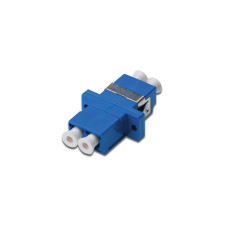 Digitus DIGITUS FO coupler, Duplex, LC to LC, SM, OS2, Blue ceramic sleeve, polymer housing, incl. screws (DN-96007-2)