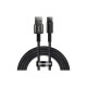 Дата кабель USB 2.0 AM to USB-C 2.0m 100W black Baseus (CAWJ000101)