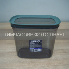 ARDESTO Контейнер для зберігання харчових продуктів ARDESTO Fresh 1.55л, пластик, прямокутна, сірий (AR1309GG)