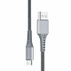 Дата кабель USB 2.0 AM to USB-C 1.2m Grey Grand-X (FC-12G)