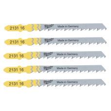 Milwaukee T144D jigsaw blade for wood, tooth pitch 4mm x 75mm, 5 pcs (4932213116)