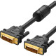 Кабель мультимедийный DVI M to DVI M 2.0m 24+1pin DV101 black Ugreen (11604)