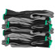 Neo Tools work gloves set of 12, polyester with nitrile coating, size 8, gray-black (97-647-8)