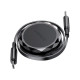 Дата кабель USB-C to USB-C 0.8m 60W dual retraction C13-03 Black Acefast (6974316280132)