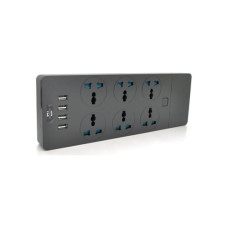 Сетевой фильтр питания Voltronic TВ-Т12, 6роз, 4*USB Black (ТВ-Т12-Black)