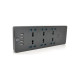 Сетевой фильтр питания Voltronic TВ-Т12, 6роз, 4*USB Black (ТВ-Т12-Black)