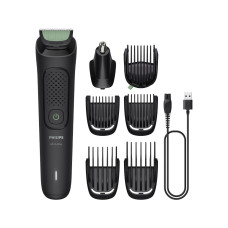 Philips Тример Philips Series 3000, для обличчя, голови, тіла, акум., сталь, чорний (MG3930/15)