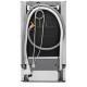 Electrolux Electrolux dishwasher built-in, 10sets, E, 45cm, display, invertor, 3 basket, black (EEA13200L)