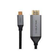 Переходник USB-C to HDMI, 4K, Ultra HD, V2.0 1.8m PowerPlant (CA913350)