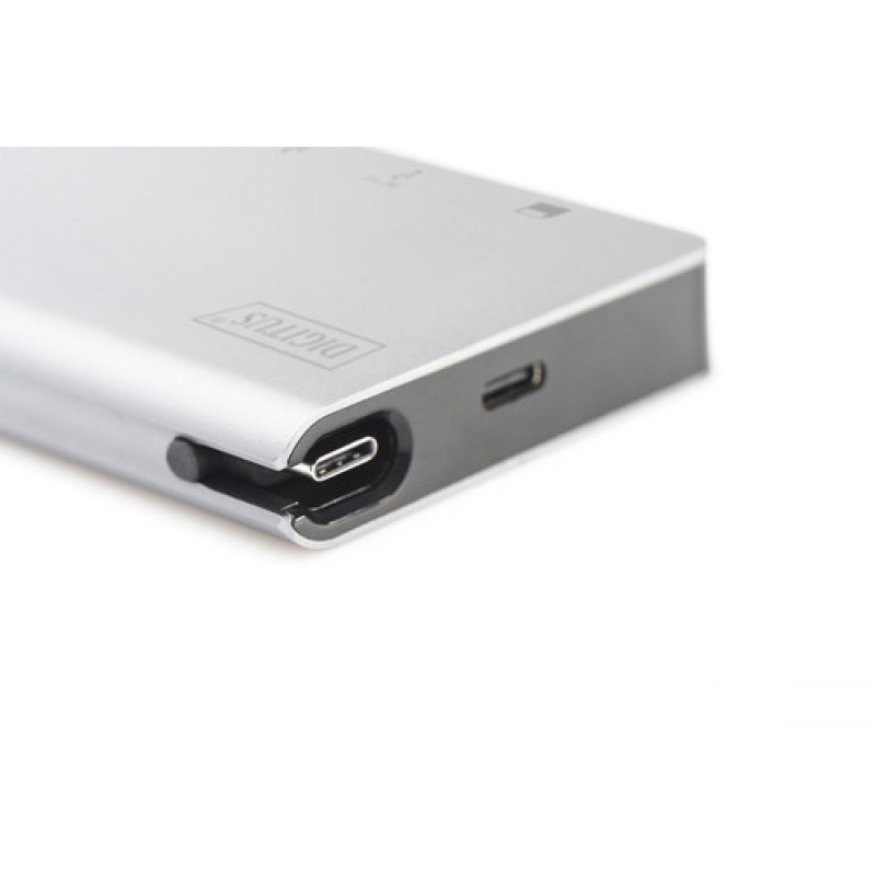 Digitus Хаб USB-C > HDMI/VGA/2xUSB-A/USB-C/SD/MicroSD/RJ54 (DA-70866)