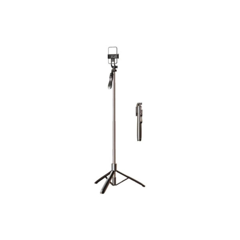Монопод для селфи RTAKO трипод Q052 1.8m Ultra-Wide Angle Selfie Stick (With Bluetooth Remote) (6942063207719)