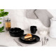 ARDESTO Soup plate Trento, 21,5 cm,  black, ceramics (AR2921TB)