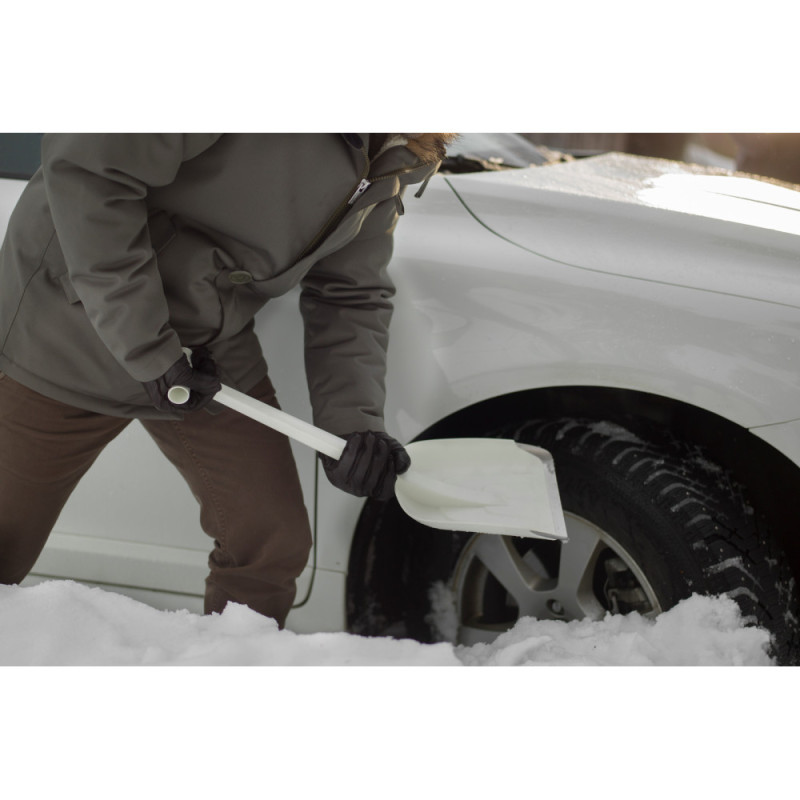 Fiskars Лопата для снега SnowXpert 63см, 520г, нерж сталь/полиамид (автомобильная) (1019347)
