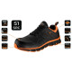 Neo Tools work sneakers, shock absorption, composite toe cap, S1, SRC, CE, size 40 (26.7 cm), black and orange (82-155-40)