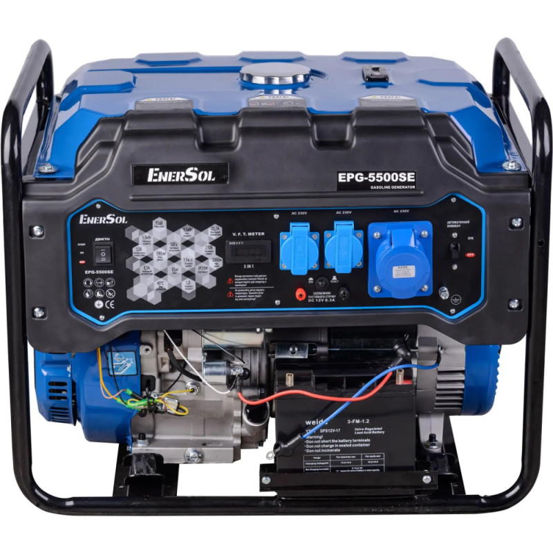 EnerSol Gasoline generator, 230V, max 5.5 kW, electric starter, 78.4 kg (EPG-5500SE)
