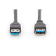 Дата кабель USB 3.0 AM/AF 3.0m black Digitus (AK-300203-030-S)