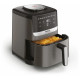 Tefal Мультипіч Easy Fry Silence, 1670Вт, чаша-5л, сенсорне керув., 10 програм, пластик, темно сірий-чорний (EY551HE0)