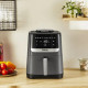Tefal Мультипіч Easy Fry Silence, 1670Вт, чаша-5л, сенсорне керув., 10 програм, пластик, темно сірий-чорний (EY551HE0)