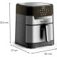 Moulinex Мультипіч EasyFry&Grill Digital, 1550Вт, чаша-4.2л, сенс. керув., пластик, сірий (EZ505D10)