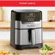 Moulinex Мультипіч EasyFry&Grill Digital, 1550Вт, чаша-4.2л, сенс. керув., пластик, сірий (EZ505D10)