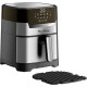 Moulinex Мультипіч EasyFry&Grill Digital, 1550Вт, чаша-4.2л, сенс. керув., пластик, сірий (EZ505D10)