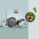 Tefal Сковорода Halo EUCALYPTUS, 24 см, алюминий, бакелит, серый (G0160402)