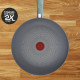 Tefal Сковорода Halo EUCALYPTUS, 24 см, алюминий, бакелит, серый (G0160402)