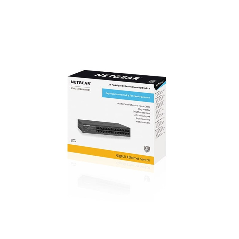 NETGEAR Комутатор GS324 24xGE, некерований (GS324-200EUS)