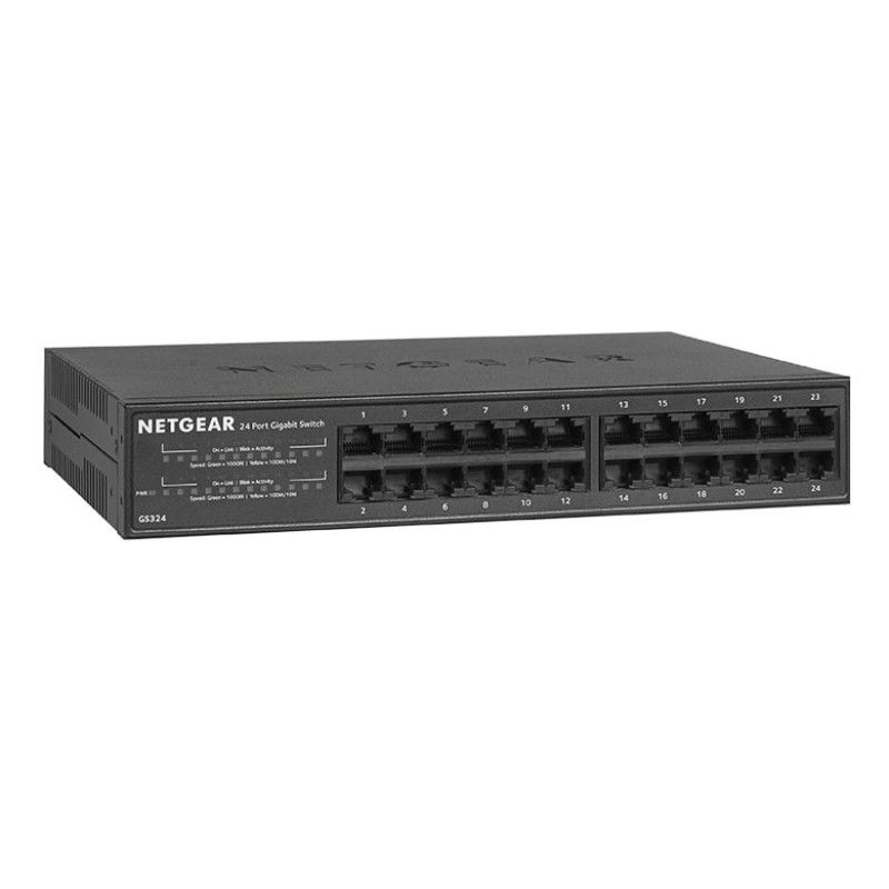 NETGEAR Комутатор GS324 24xGE, некерований (GS324-200EUS)