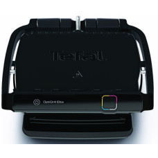 Tefal grill Tefal clamping OptiGrill Elite, 2000W, temp. regimes-15, removable plates, metal, black (GC750830)