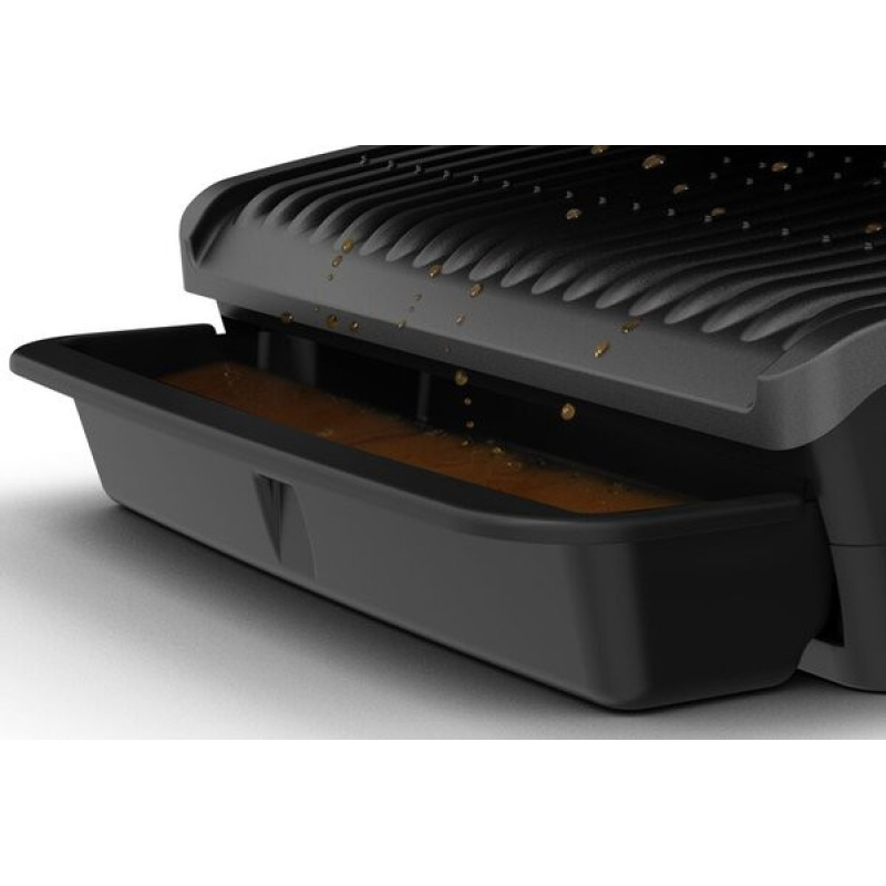 Tefal grill Tefal clamping OptiGrill Elite, 2000W, temp. regimes-15, removable plates, metal, black (GC750830)