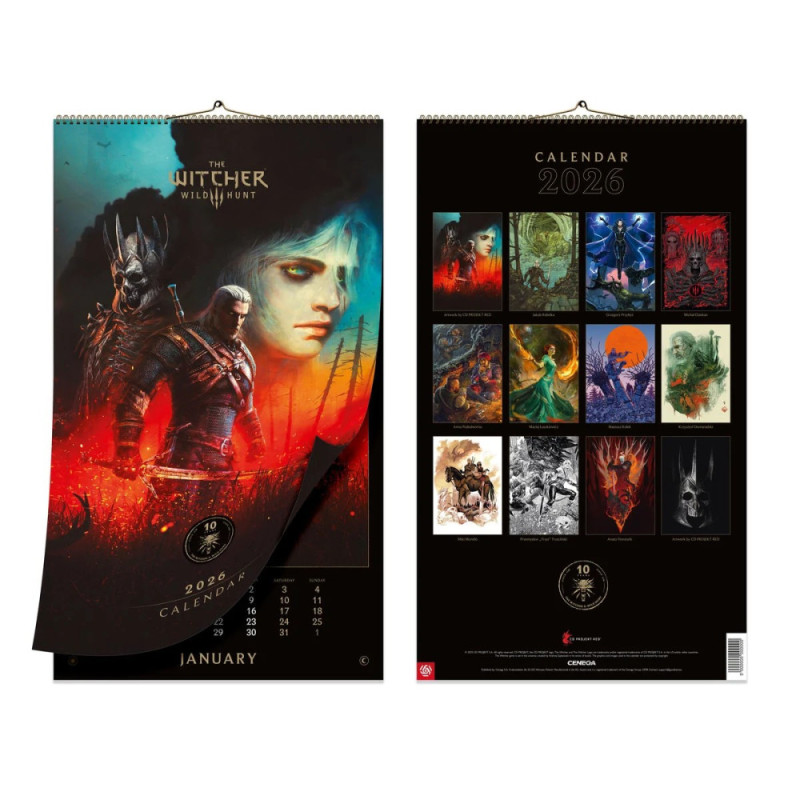 GoodLoot The Witcher 3: Wild Hunt 10th Anniversary Calendar 2026 (5908305250319)