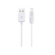 Дата кабель USB 2.0 AM to Lightning 2.0m 2.4A X1 white HOCO (6957531032014)