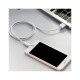 Дата кабель USB 2.0 AM to Lightning 2.0m 2.4A X1 white HOCO (6957531032014)