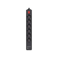 Мережевий фільтр живлення REAL-EL RS-PROTECT 605 3m, black (EL122300041)