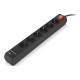 Мережевий фільтр живлення REAL-EL RS-PROTECT 605 3m, black (EL122300041)