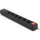 Мережевий фільтр живлення REAL-EL RS-PROTECT 605 3m, black (EL122300041)