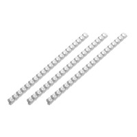 2E Plastic combs for the binder 16mm light gray 100pcs (2E-PL16-100LG)