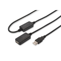 Digitus USB 2.0 Repeater Cable USB A male / A female, Length 20m (DA-73102)