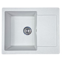 Adamant Мойка кухонная Minimal, искуственный камень, прямоуг., с крылом, 615х495х200мм, чаша - 1, врезная, Old stone (000008521)
