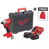 Milwaukee cordless impact screwdriver M18 BLIDRC-402C 18V battery 2x4A·h 0-3600rpm 190Nm ZP M12-18C vest case 1.3kg (4933499457)