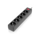 Сетевой фильтр питания REAL-EL RS-Protect 505, 1.8m, black (EL122300044)