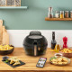 Tefal Мультипіч ActiFry & Grill Genius, 1500Вт, чаша-4л, сенсорне керув., підкл. до смартфону, авто перемішування, пластик, чорно-золотий (FZ775810)
