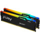 Kingston Пам'ять ПК DDR5 128GB KIT (64GBx2) 5600 FURY Beast RGB (KF556C40BBAK2-128)
