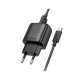 Зарядное устройство HOCO C140A Smart USB QC3.0 + cable USB to USB-C Black (6942007627825)